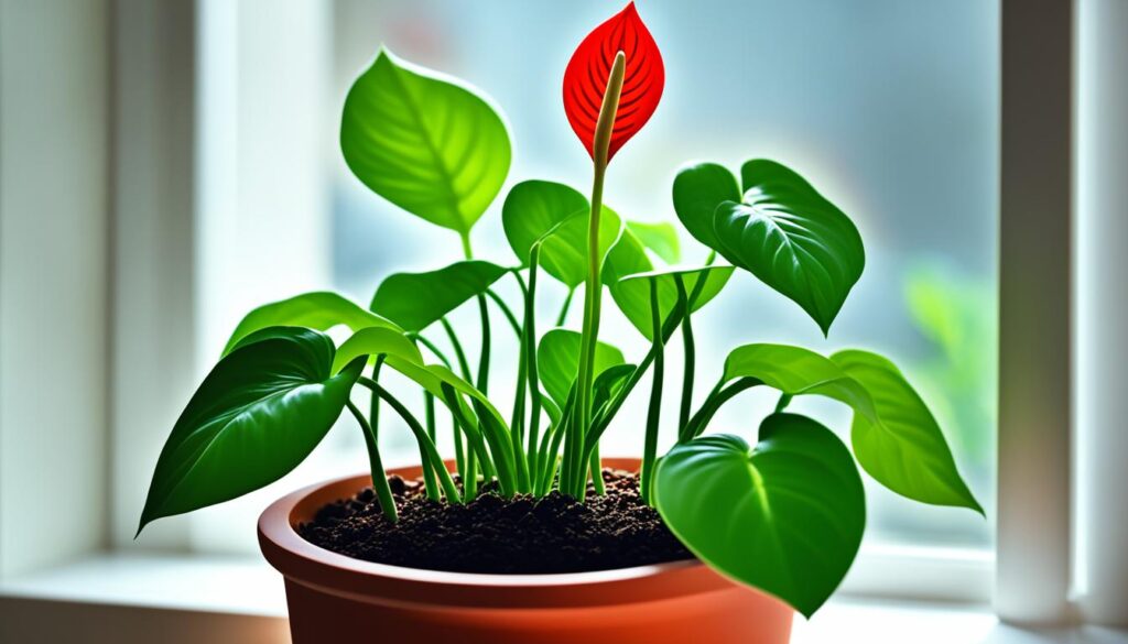 Anthurium em vaso