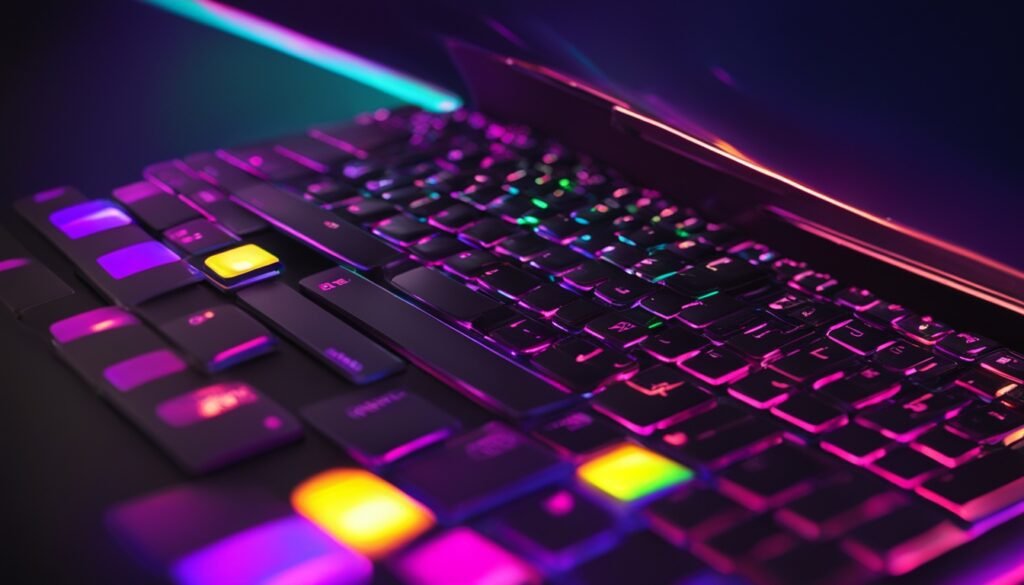 como fazer o teclado do notebook brilhar